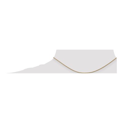 14K Yellow Gold 1.05mm Diamond-Cut Wheat Chain – view 3