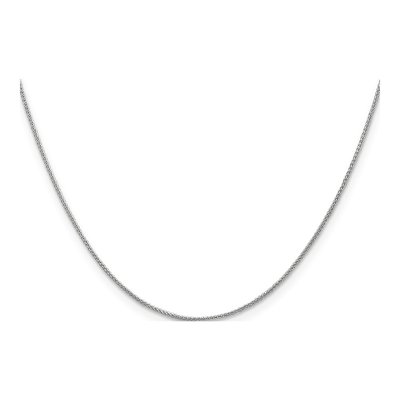 14K White Gold 0.85mm Wheat Chain – view 3