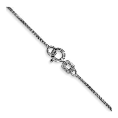 14K White Gold 0.85mm Wheat Chain – view 4