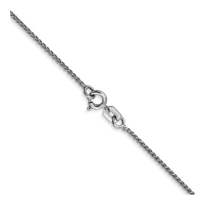 14K White Gold 1.05mm Wheat Chain – view 4