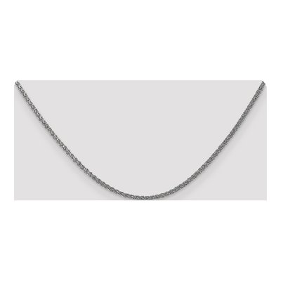 14K White Gold 1.05mm Wheat Chain – view 5
