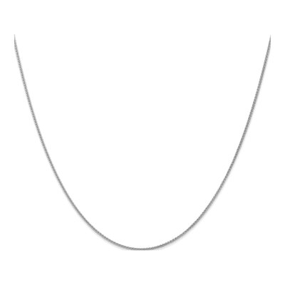 14K White Gold 1.05mm Wheat Chain – view 3