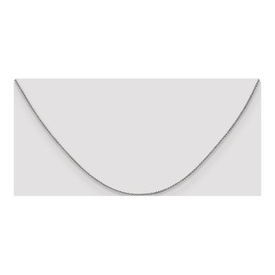14K White Gold 1.05mm Wheat Chain – view 5