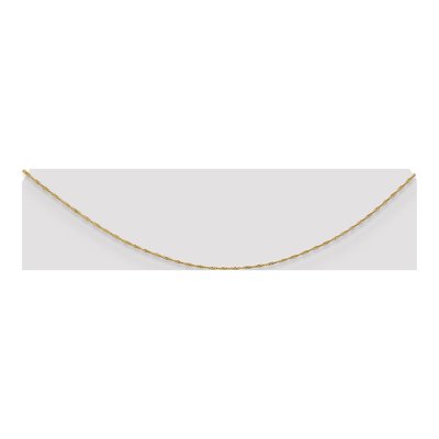 14K Yellow Gold 1mm Singapore Chain – view 3