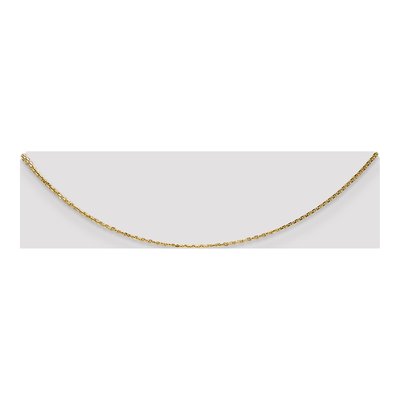 14K Yellow Gold 0.95mm Diamond-Cut Cable Chain – view 3
