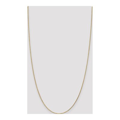 14K Yellow Gold 0.95mm Diamond-Cut Cable Chain – view 4