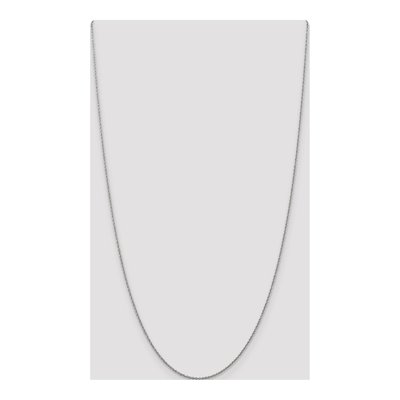 14K White Gold 1.1mm Rope Chain – view 5