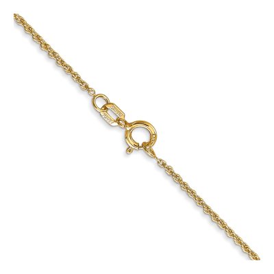 14K Yellow Gold 1.1mm Baby Rope Chain – view 5