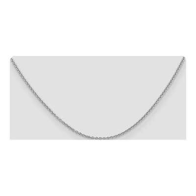 14K White Gold 1.8mm Cable Forzantine Chain – view 5