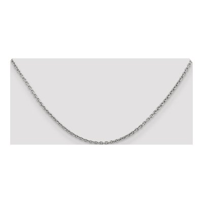 14K White Gold 2.2mm Cable Forzantine Chain – view 5