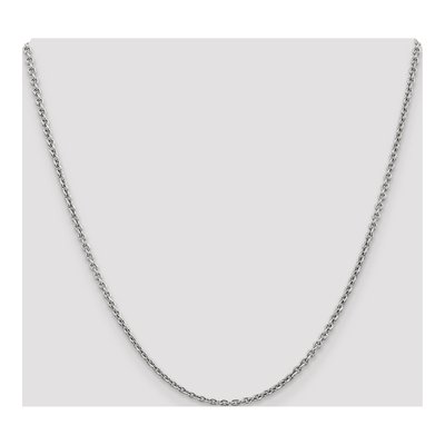 14K White Gold 2.2mm Cable Forzantine Chain – view 5