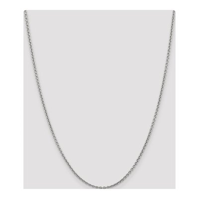 14K White Gold 2.2mm Cable Forzantine Chain – view 5