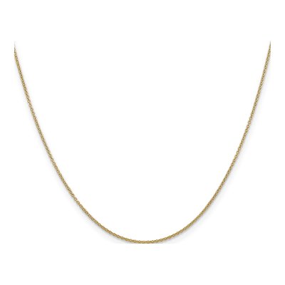 14K Yellow Gold 0.9mm Cable Chain – view 2