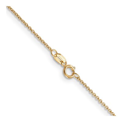 14K Yellow Gold 0.9mm Cable Chain – view 3