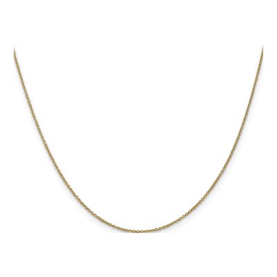 14K Yellow Gold 0.9mm Cable Chain – view 2