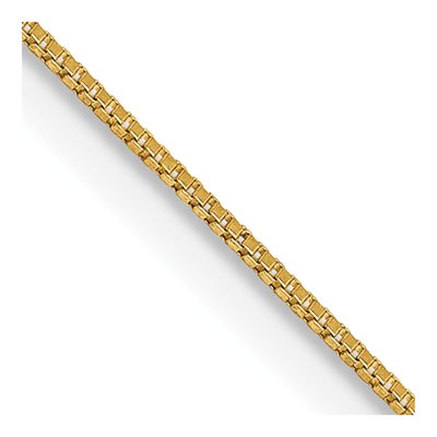 14K Yellow Gold 0.5mm Box Chain