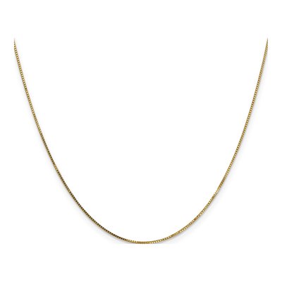 14K Yellow Gold 0.7mm Box Chain – view 3