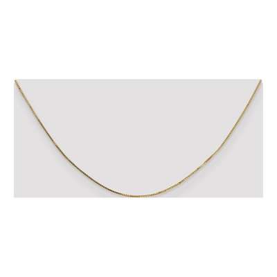 14K Yellow Gold 0.7mm Box Chain – view 6