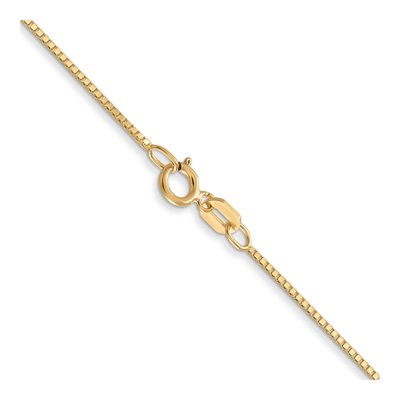 14K Yellow Gold 0.7mm Box Chain – view 4