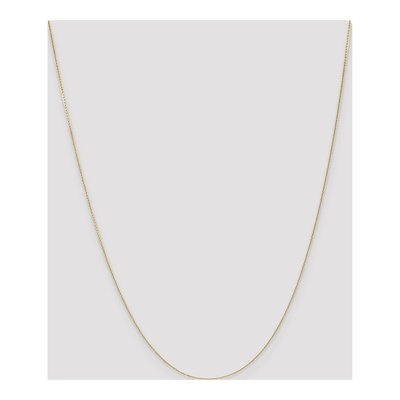 14K Yellow Gold 0.65mm Diamond-Cut Round Open Cable Chain – view 5