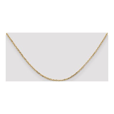 14K Yellow Gold 1.8mm Diamond-Cut Round Open Cable Chain – view 5