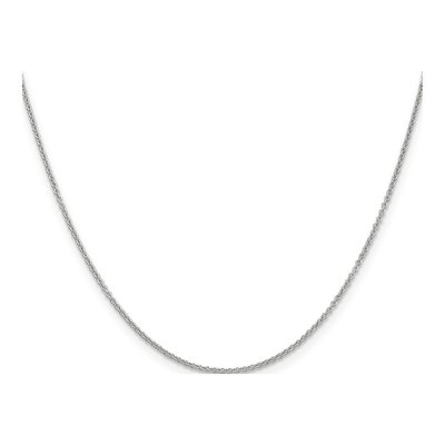 14K White Gold 1.2mm Cable Chain – view 2