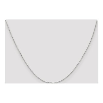 14K White Gold 1.2mm Cable Chain – view 4