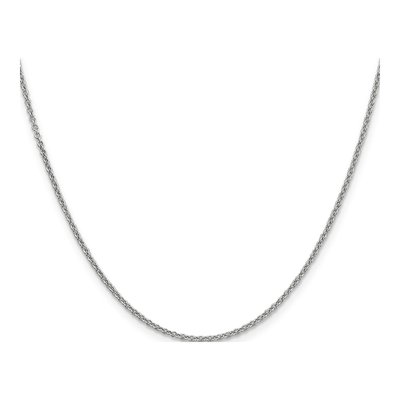14K White Gold 1.6mm Round Open Cable Chain – view 3