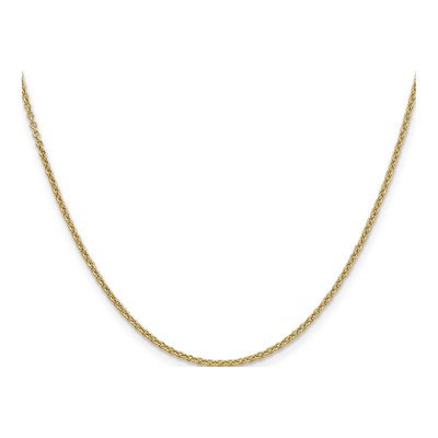 14K Yellow Gold 1.6mm Round Open Cable Chain – view 2