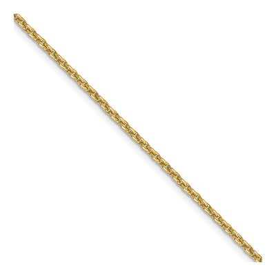 14K Yellow Gold 2mm Round Open Cable Chain