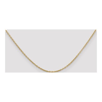 14K Yellow Gold 2mm Round Open Cable Chain – view 5