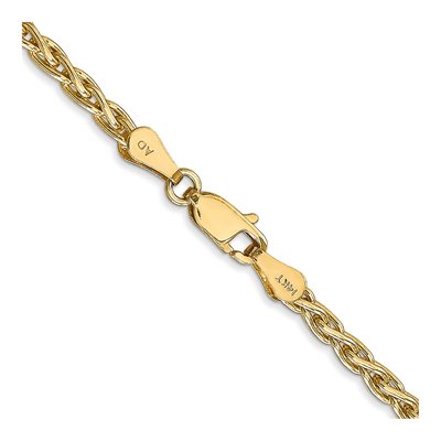 14K Yellow Gold 3mm Wheat Chain – view 5