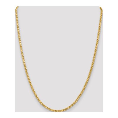 14K Yellow Gold 3mm Wheat Chain – view 6