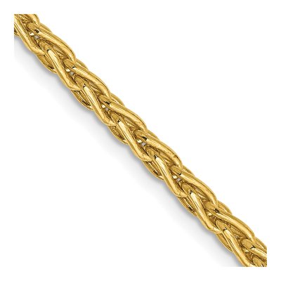 14K Yellow Gold 3mm Wheat Chain