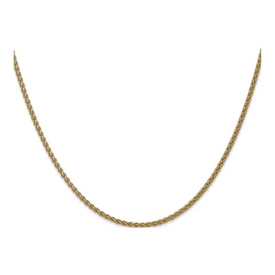 14K Yellow Gold 1.05mm Wheat Chain – view 3