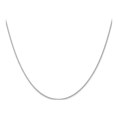 14K White Gold 1mm Parisian Wheat Chain – view 3