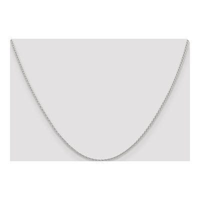 14K White Gold 1.5mm Parisian Wheat Chain – view 5