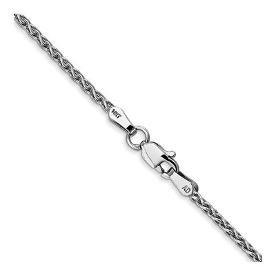 14K White Gold 1.75mm Wheat Chain – view 4