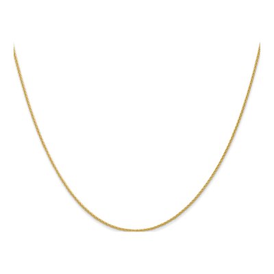 14K Yellow Gold 1mm Wheat Chain – view 3