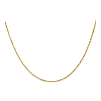 14K Yellow Gold 1.2mm Wheat Chain – view 3