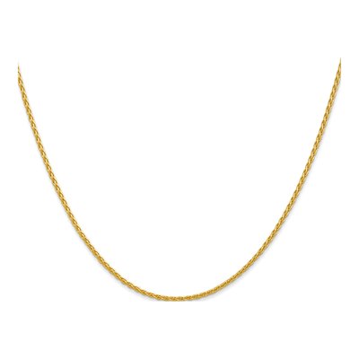 14K Yellow Gold 1.5mm Wheat Chain – view 2