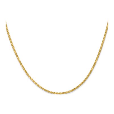 14K Yellow Gold 1.75mm Wheat Chain – view 4