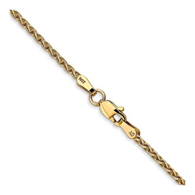14K Yellow Gold 1.75mm Wheat Chain – view 4