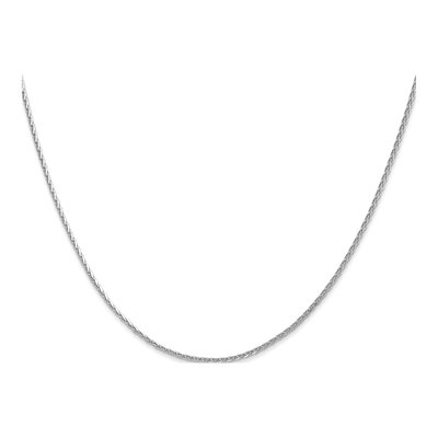 14K White Gold 1.5mm Diamond-Cut Wheat Chain – view 4