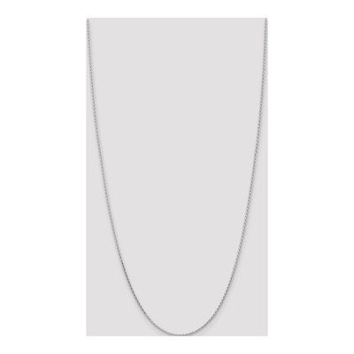 14K White Gold 1.6mm Diamond-Cut Wheat Chain – view 5