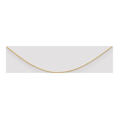 14K Yellow Gold 0.8mm Diamond-Cut Wheat Chain – view 4