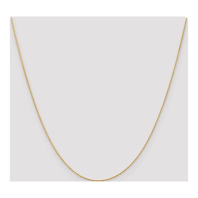 14K Yellow Gold 0.8mm Diamond-Cut Wheat Chain – view 5