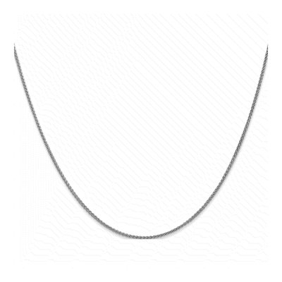 14K White Gold 1.25mm Wheat Chain – view 5