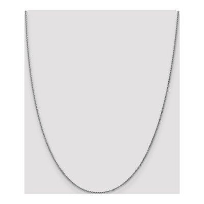 14K White Gold 1.25mm Wheat Chain – view 5