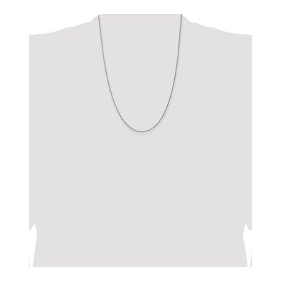 14K White Gold 1.25mm Wheat Chain – view 5